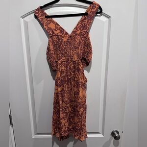 Anthropologie cut out mini dress